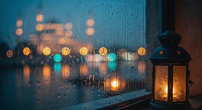 Mira&ccedil; Kandili Spiritual Reflection Night Journey Abstract