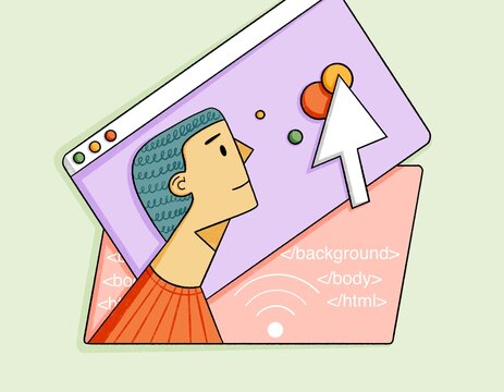 Building a web page.