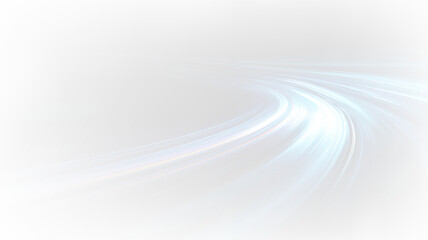 Light trails on a transparent background show the movement from a busy urban street at night during a clear evening © denzelll