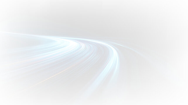 Light trails on a road at night showing movement and speed with a blurred background effect and a transparent design focus