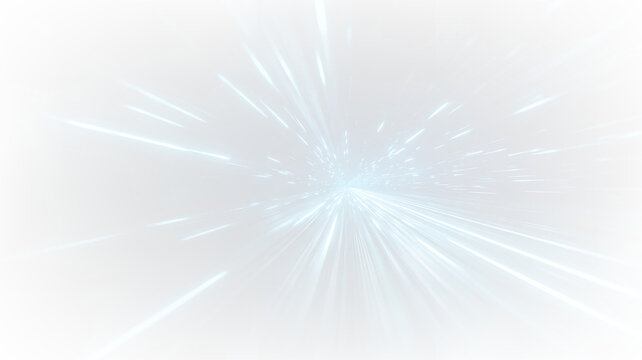 Bright blue lines move outward from the center on a transparent background creating a sense of motion and depth in the design