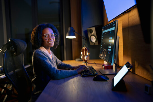 Nighttime computer work
