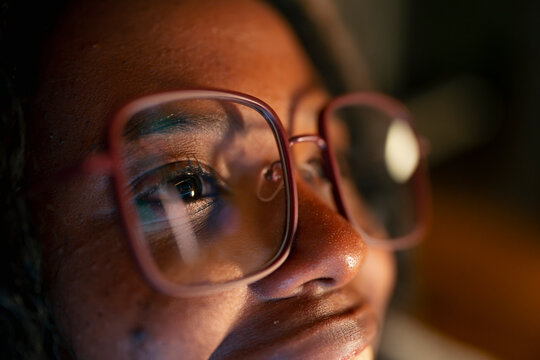 Close-up of a person with glasses
