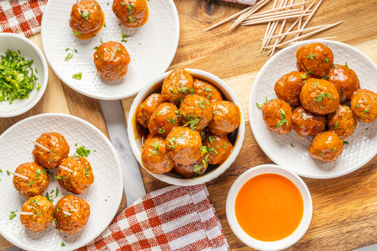 Buffalo Chicken Meatball Appetizer