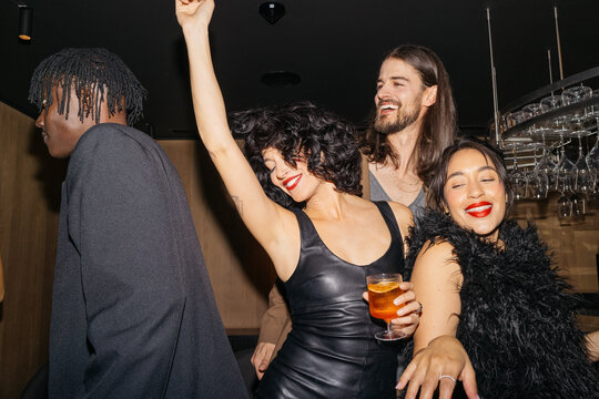 Dressed up and dancing free
