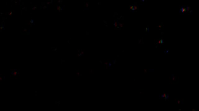Effects such as noise and glitches. Image of a broken LCD screen.