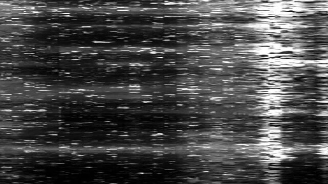 Effects such as noise and glitches. Image of a broken LCD screen.