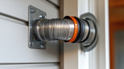 Dryer Vent Hose Attached to Exterior Wall.