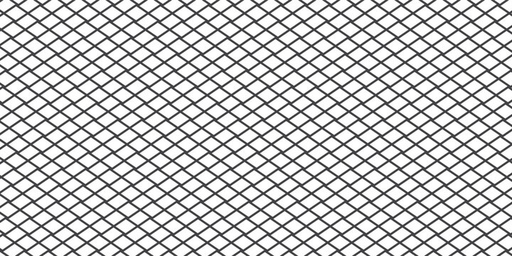 Net texture pattern on white background. Net texture pattern for backdrop and wallpaper. Realistic net pattern with black squares