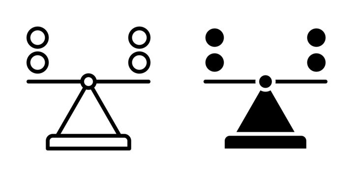 Balance Icon Element For Design Branding, Print, and Digital Media