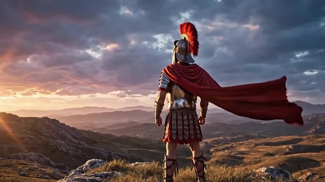 The Watchful Legionary: Ancient Warrior Sentinel
