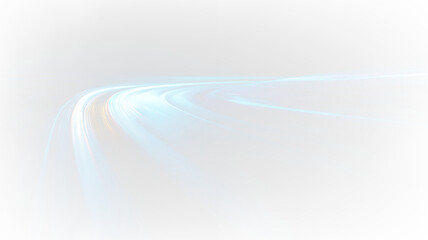 Colorful light trails move across a transparent background in a dynamic pattern during the evening hours © denzelll