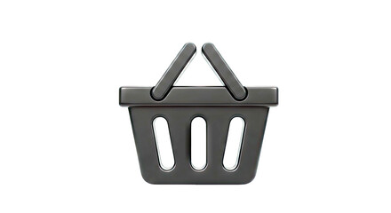 Fototapeta premium Black Shopping Basket Icon