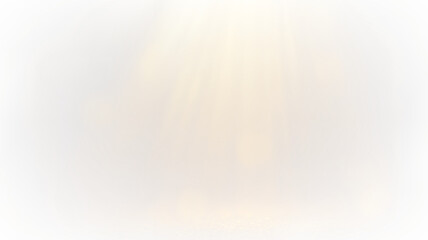 Obraz premium Light burst on transparent background with soft glow and bright rays appearing from a central point during sunset