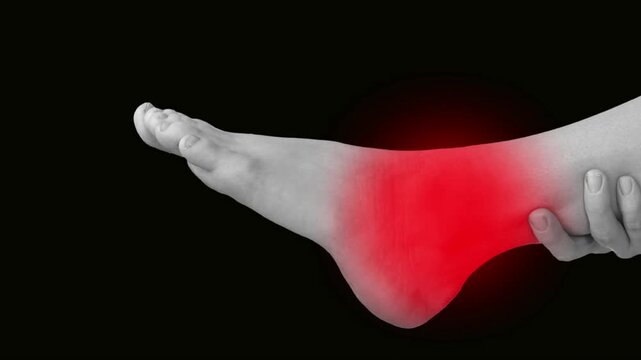 Pain and edema in the sprained ankle. Ankle Pain Affecting Mobility and Daily Activities. Ankle injury with dislocation and sprains.