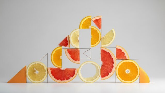 Geometric citrus composition