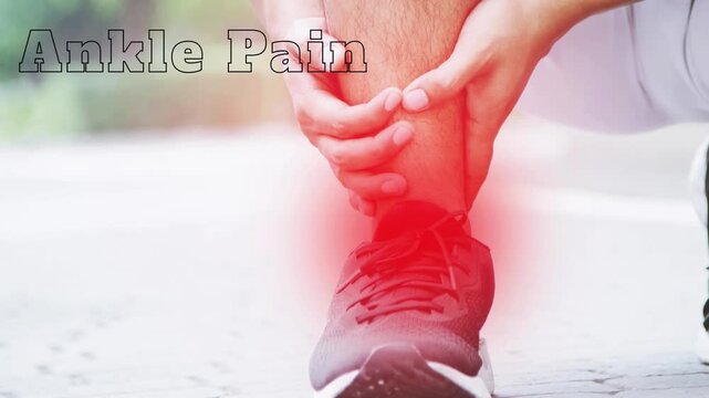 Pain and edema in the sprained ankle. Ankle Pain Affecting Mobility and Daily Activities. Ankle injury with dislocation and sprains.