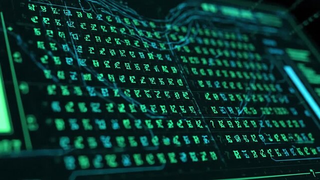Cybersecurity Threat Detection Visualizing an active system scan for anomalies.