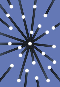 Centralized data hub with radial connections