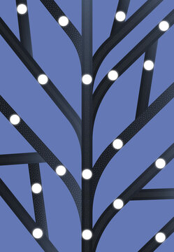 data branches with connected nodes