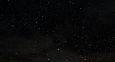 Obraz premium Space star shape sky night background, black starry cosmos abstract pattern dark blue science, textile cosmic galaxy astronomy decoration fantasy wallpaper landscape.