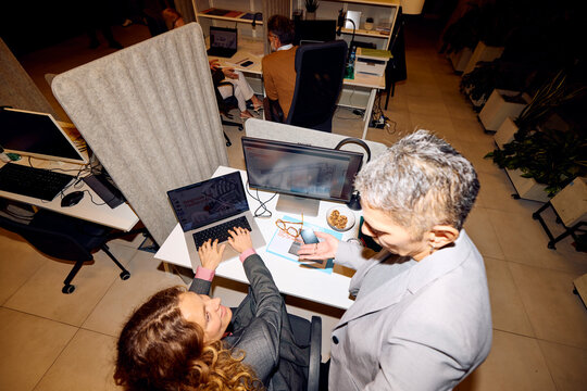 Women talk at work