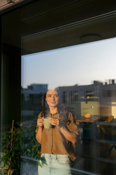 Morning coffee ritual by the window
