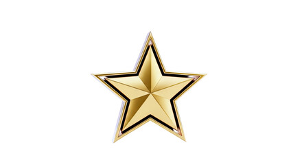 Obraz premium Polished Gold Star Award