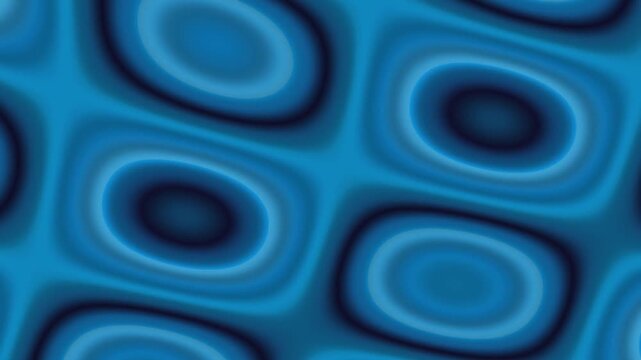 Abstract blue wavy pattern with flowing oval shapes creating a dynamic liquid background for modern design