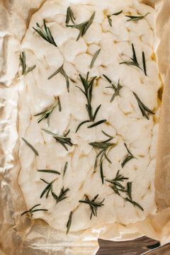 focaccia ready for baking 