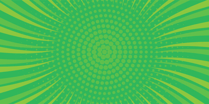 Comic abstract gren yellow background - Comic Syle