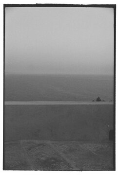 Narrow Seaside Stairwell on Film