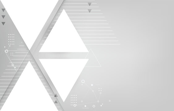 Modern abstract white geometric background for corporate design