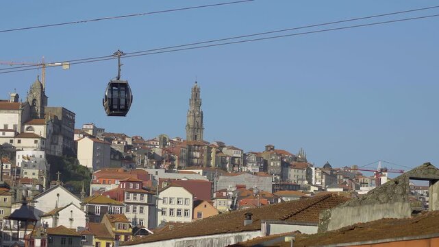 Panoramic view of Porto city skyline featuring the Tower.