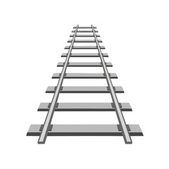 Railway Tracks Perspective View