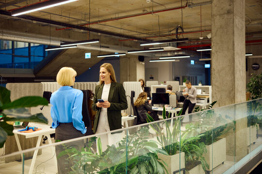 Women talk at work