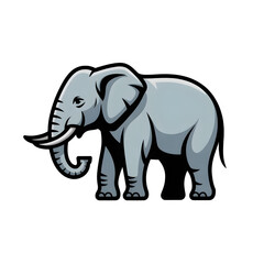 Fototapeta premium elephant vector design illustration style 