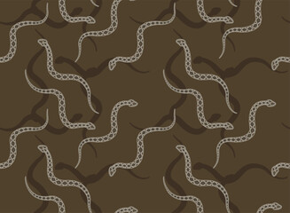 Obraz premium Snake Russell's Viper Seamless Background Wallpaper Pattern