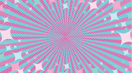 太陽　スクリーントーン　模様　背景