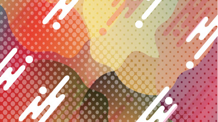 カラフル　網点　抽象的　模様　背景