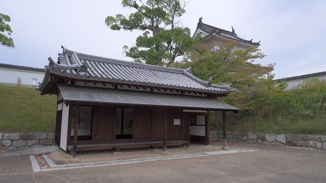 赤穂城 番所跡休憩所と大手隅櫓