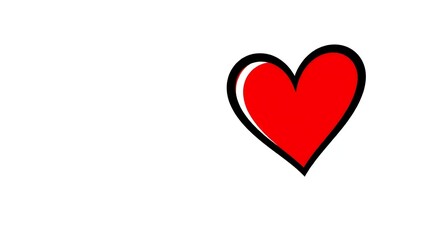 Simple red heart illustration