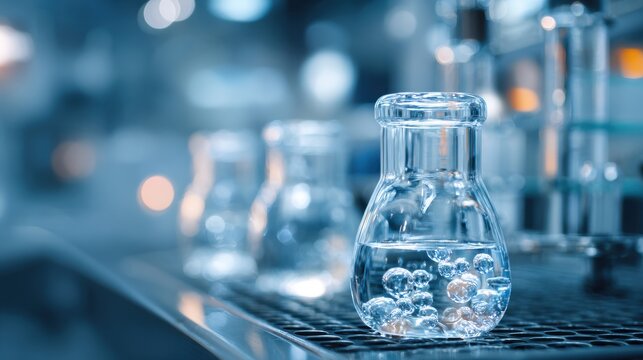 industry drug development pipeline with synthetic on blurred background