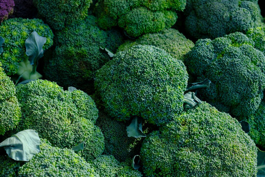 Heap of fresh broccoli 