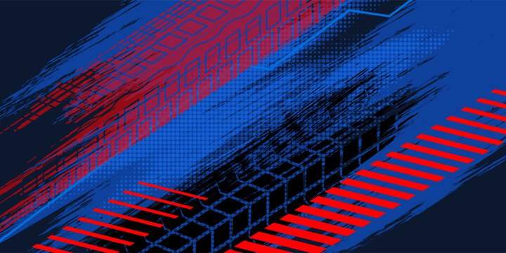 Exclusive red and black color combination sport racing car livery design, for universal medium eps10 vector ready to print.