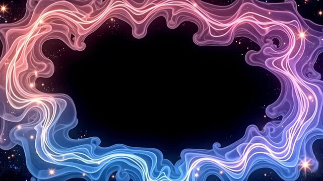 wind inwards mystery, an stellar march shot hound inwards star and cosmic murk emerge from ampere twisting mess of tint gradients, where smooth soft tints of pink, blue, and lilac immingle