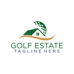 Golf Real Estate Vector Logo