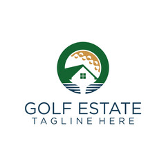 Golf Real Estate Vector Logo