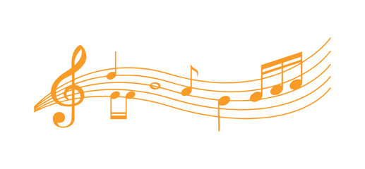 Repeating Music Notes Illustration Vector