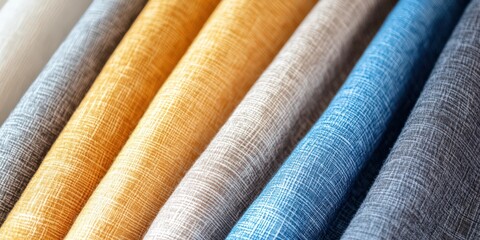 布地の色見本並び